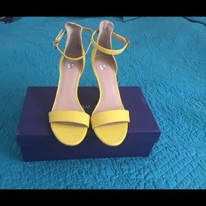 BP from Nordstrom’s beautiful yellow ankle strap sandals, new no box no tags.